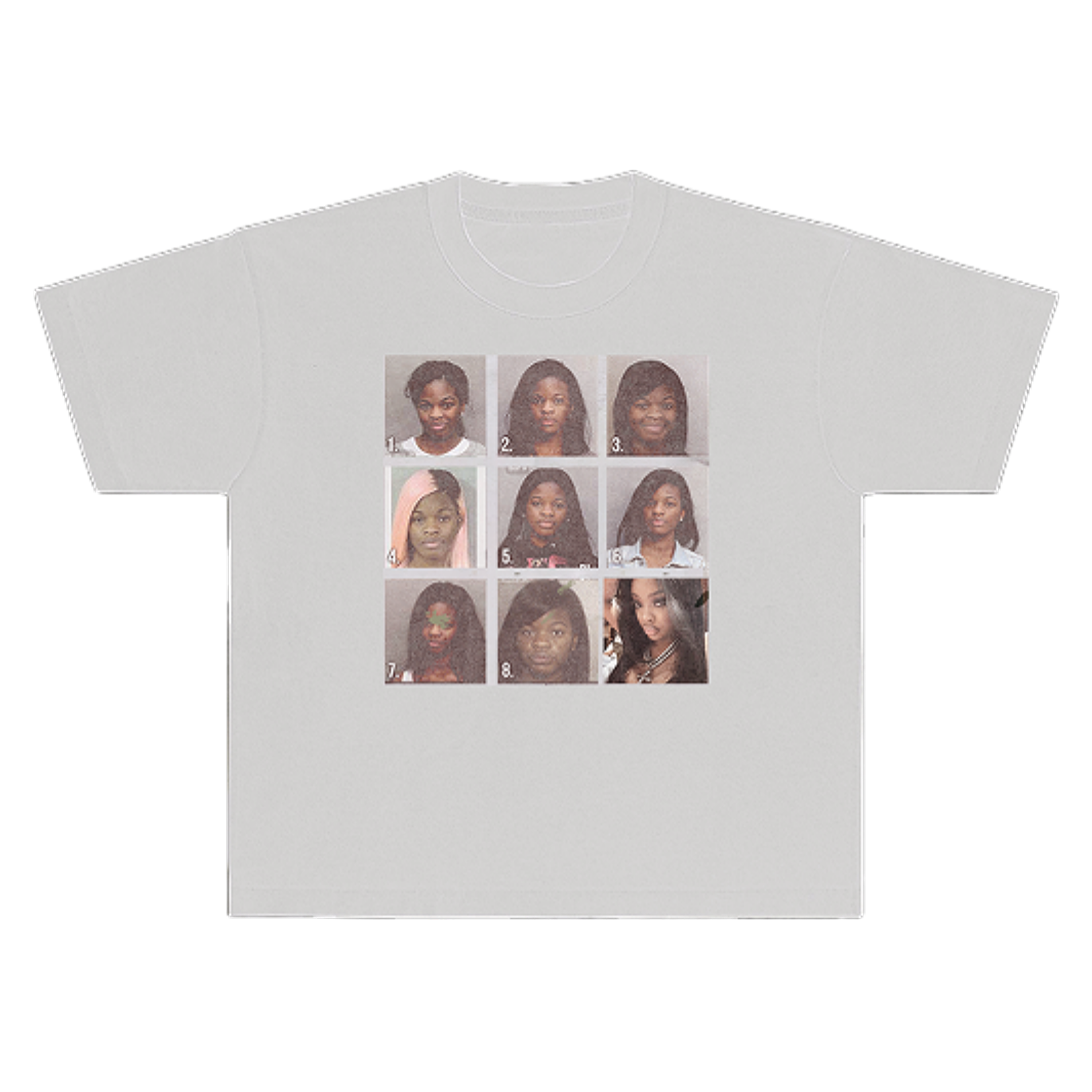 IO 武道館 JUST SHOW Vallad Mugshot Tee MUGSHOT TEE (WHITE) S