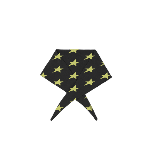 Cunty Bandana Scarf in Black/Yellow