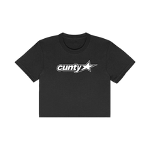 Load image into Gallery viewer, CUNTY CORE CROPPED TEE (BLACK)
