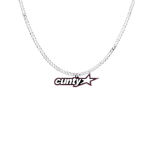 Load image into Gallery viewer, CUNTY NECKLACE (STEEL/PINK)
