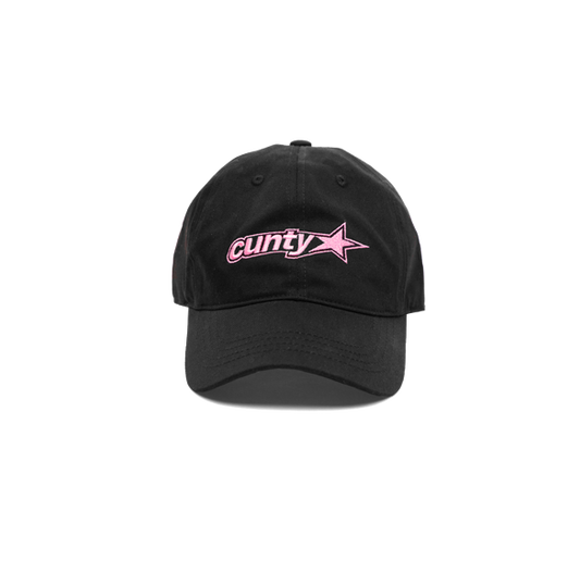 Cunty Embroidered Cap in Pink