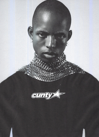 CUNTY CORE CROPPED TEE (BLACK)