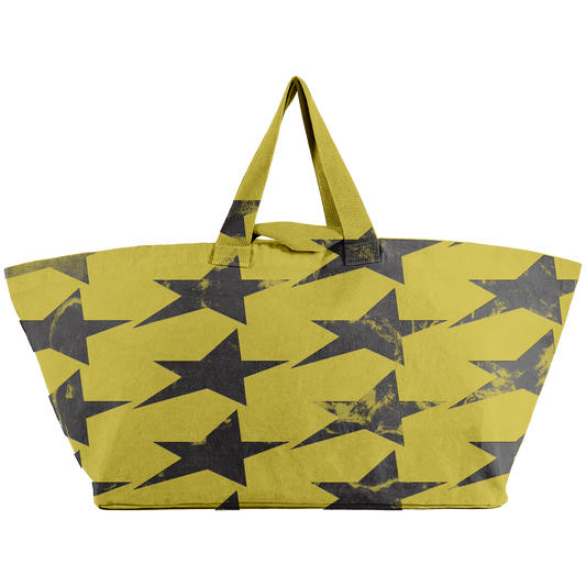 Oversized Cunty Tote (Yellow / Black)