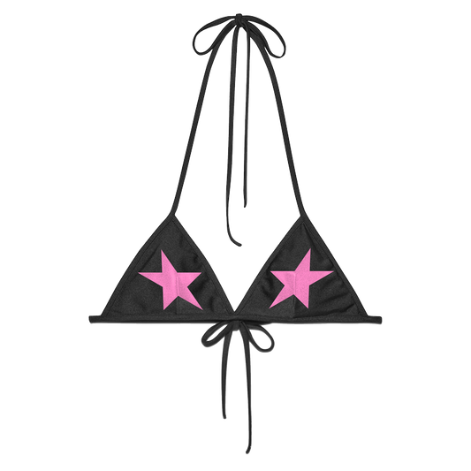 Starbaby Bikini Top in Black/Pink
