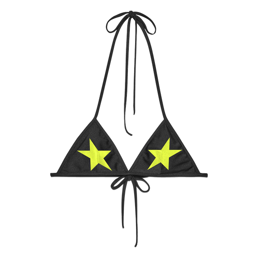 Starbaby Bikini Top in Black/Yellow